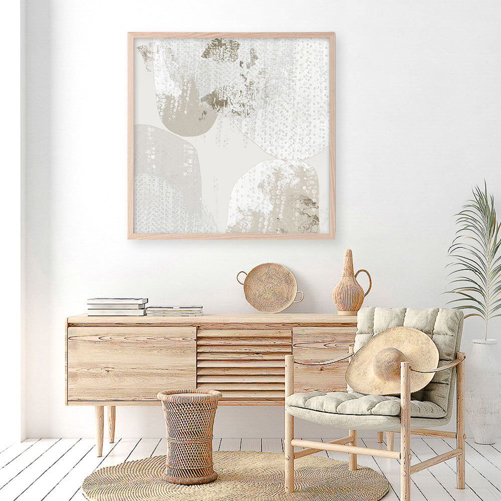 Shop Lacing I (Square) Art Print a painted abstract themed wall art print from The Print Emporium wall artwork collection - Buy Australian made fine art painting style poster and framed prints for the home and your interior decor room, TPE-PC-RF430-AP