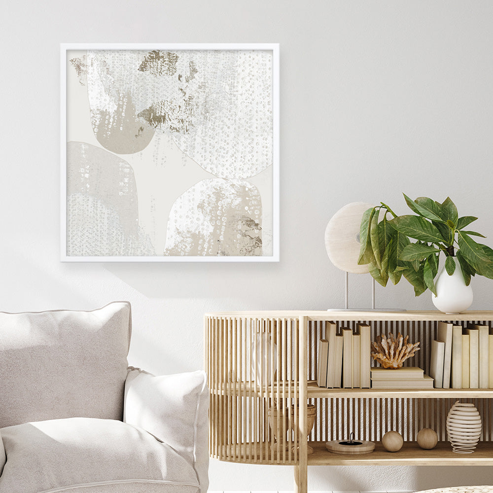 Shop Lacing I (Square) Art Print a painted abstract themed wall art print from The Print Emporium wall artwork collection - Buy Australian made fine art painting style poster and framed prints for the home and your interior decor room, TPE-PC-RF430-AP