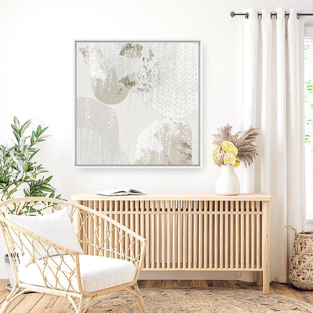 Shop Lacing I (Square) Canvas Print a painted abstract themed framed canvas wall art print from The Print Emporium artwork collection - Buy Australian made fine art painting style stretched canvas prints for the home and your interior decor space, TPE-PC-RF430-CA-40X40-NF