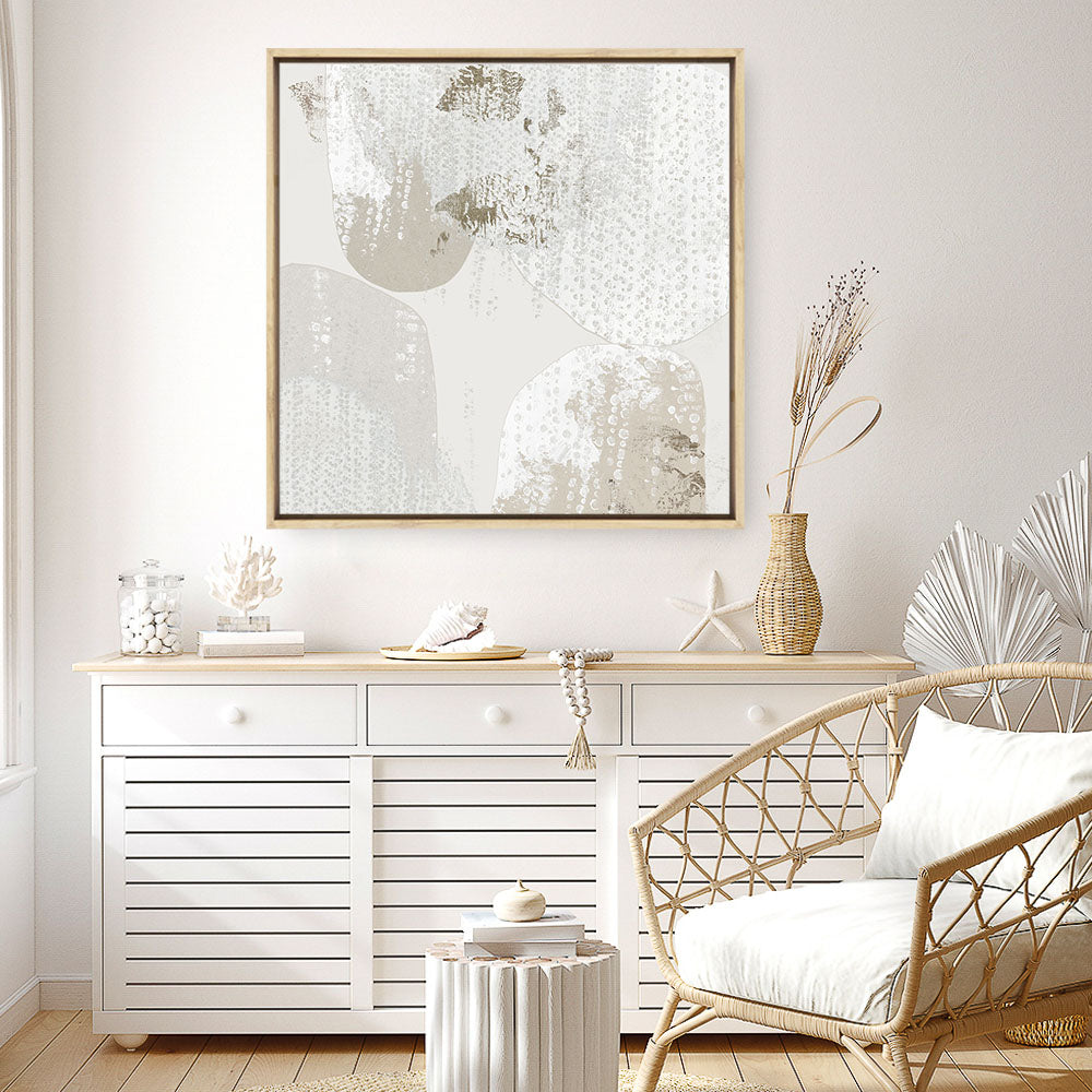 Shop Lacing I (Square) Canvas Print a painted abstract themed framed canvas wall art print from The Print Emporium artwork collection - Buy Australian made fine art painting style stretched canvas prints for the home and your interior decor space, TPE-PC-RF430-CA-40X40-NF