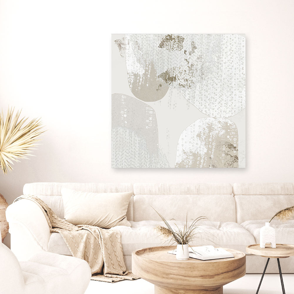Shop Lacing I (Square) Canvas Print a painted abstract themed framed canvas wall art print from The Print Emporium artwork collection - Buy Australian made fine art painting style stretched canvas prints for the home and your interior decor space, TPE-PC-RF430-CA-40X40-NF