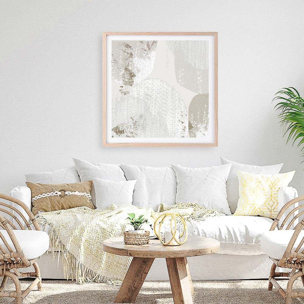 Shop Lacing II (Square) Art Print a painted abstract themed wall art print from The Print Emporium wall artwork collection - Buy Australian made fine art painting style poster and framed prints for the home and your interior decor room, TPE-PC-RF431-AP