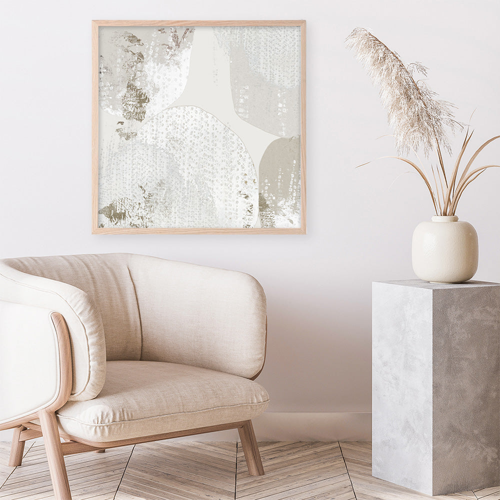Shop Lacing II (Square) Art Print a painted abstract themed wall art print from The Print Emporium wall artwork collection - Buy Australian made fine art painting style poster and framed prints for the home and your interior decor room, TPE-PC-RF431-AP