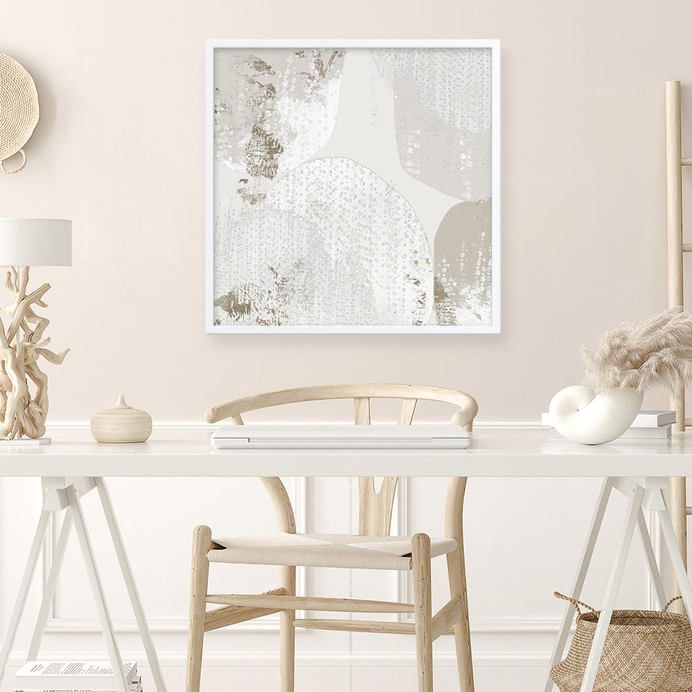 Shop Lacing II (Square) Art Print a painted abstract themed wall art print from The Print Emporium wall artwork collection - Buy Australian made fine art painting style poster and framed prints for the home and your interior decor room, TPE-PC-RF431-AP