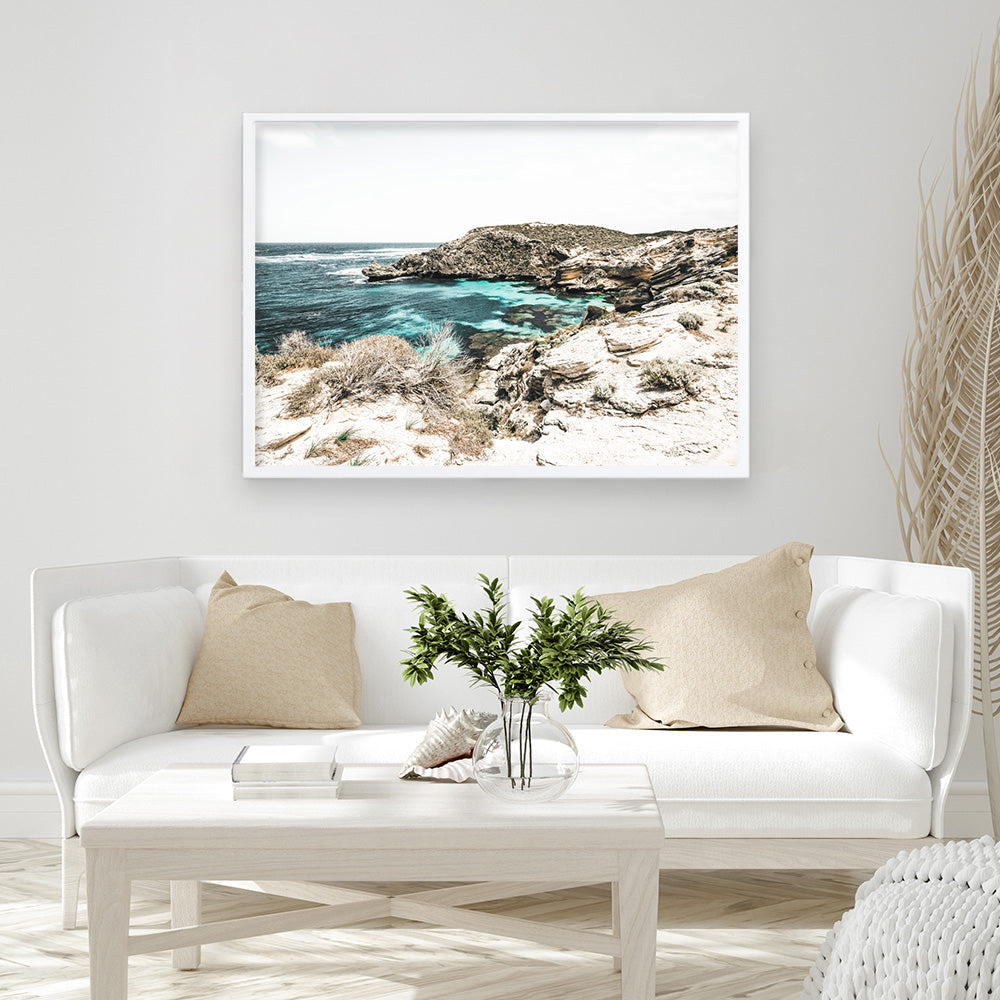 Shop Lagoon Bay Photo Art Print a coastal themed photography wall art print from The Print Emporium wall artwork collection - Buy Australian made fine art poster and framed prints for the home and your interior decor, TPE-1058-AP