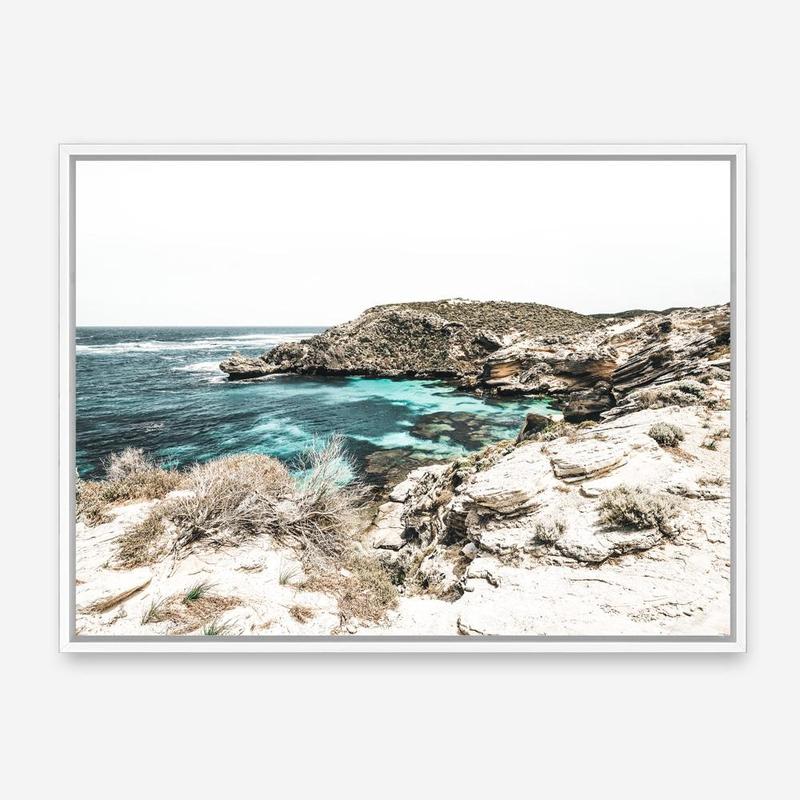 Shop Lagoon Bay Photo Canvas Print a coastal themed photography framed stretched canvas print from The Print Emporium wall artwork collection - Buy Australian made prints for the home and your interior decor space, TPE-1058-CA-35X46-NF
