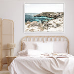Shop Lagoon Bay Photo Canvas Print a coastal themed photography framed stretched canvas print from The Print Emporium wall artwork collection - Buy Australian made prints for the home and your interior decor space, TPE-1058-CA-35X46-NF