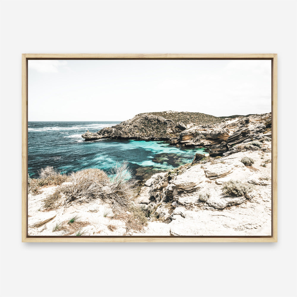 Shop Lagoon Bay Photo Canvas Print a coastal themed photography framed stretched canvas print from The Print Emporium wall artwork collection - Buy Australian made prints for the home and your interior decor space, TPE-1058-CA-35X46-NF
