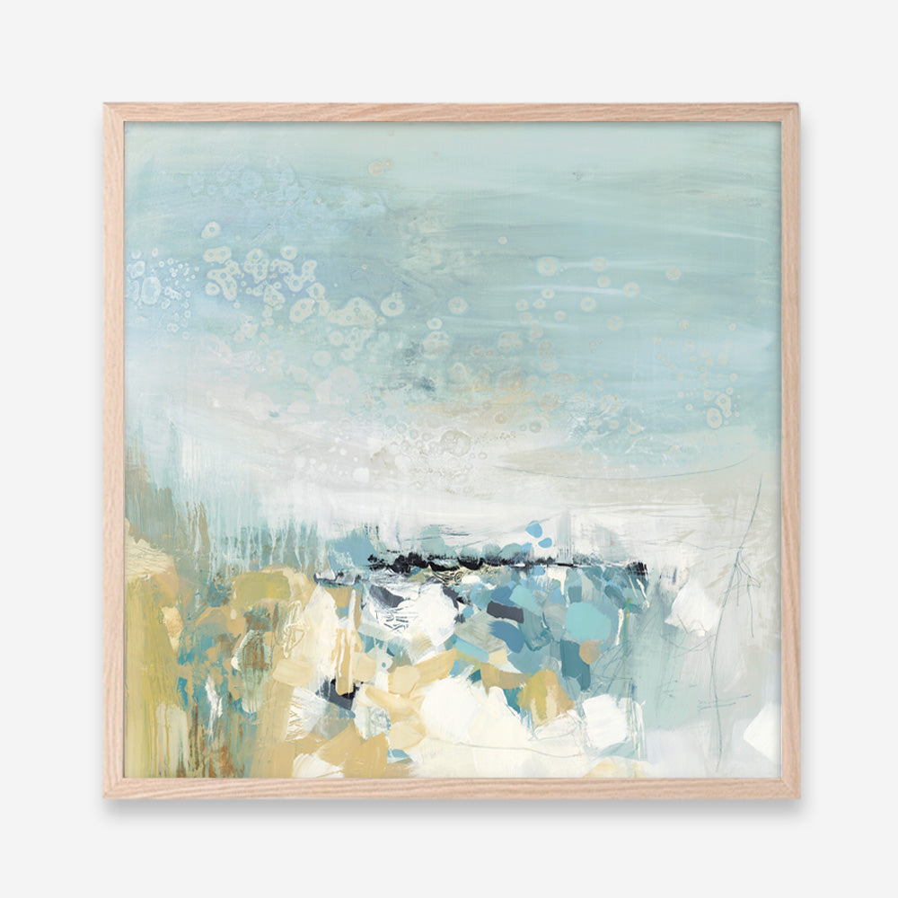 Shop Lagoon Blue (Square) Art Print a painted abstract themed wall art print from The Print Emporium wall artwork collection - Buy Australian made fine art painting style poster and framed prints for the home and your interior decor room, TPE-PC-BC051-AP