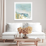 Shop Lagoon Blue (Square) Art Print a painted abstract themed wall art print from The Print Emporium wall artwork collection - Buy Australian made fine art painting style poster and framed prints for the home and your interior decor room, TPE-PC-BC051-AP