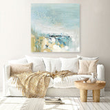 Shop Lagoon Blue (Square) Canvas Print a painted abstract themed framed canvas wall art print from The Print Emporium artwork collection - Buy Australian made fine art painting style stretched canvas prints for the home and your interior decor space, TPE-PC-BC051-CA-40X40-NF