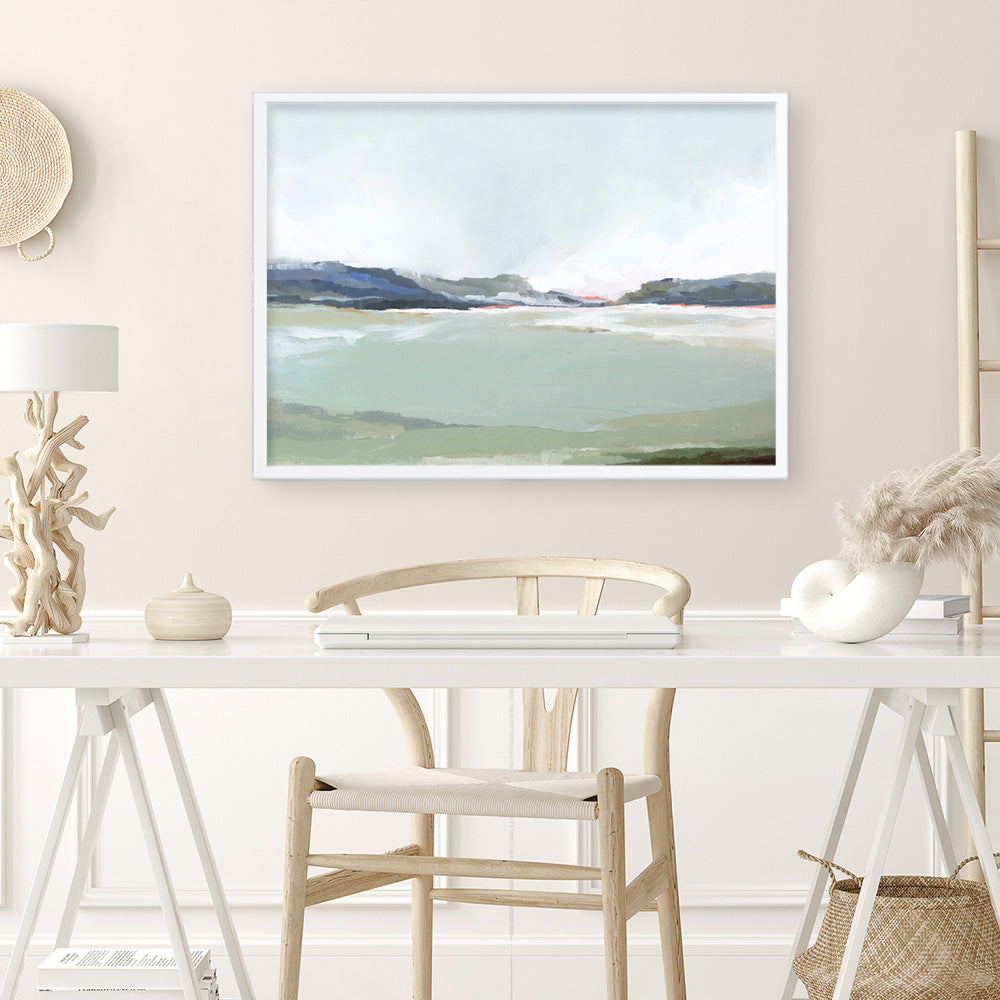 Shop Lakeside View I Art Print a painted abstract themed wall art print from The Print Emporium wall artwork collection - Buy Australian made fine art painting style poster and framed prints for the home and your interior decor room, TPE-PC-EZ972-AP