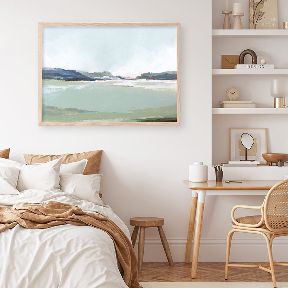 Shop Lakeside View I Art Print a painted abstract themed wall art print from The Print Emporium wall artwork collection - Buy Australian made fine art painting style poster and framed prints for the home and your interior decor room, TPE-PC-EZ972-AP