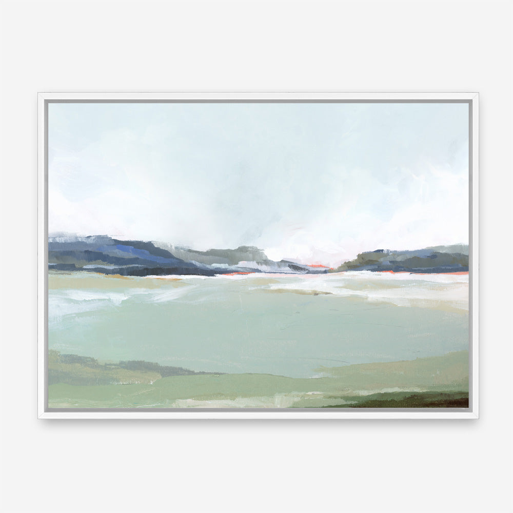 Shop Lakeside View I Canvas Print a painted abstract themed framed canvas wall art print from The Print Emporium artwork collection - Buy Australian made fine art painting style stretched canvas prints for the home and your interior decor space, TPE-PC-EZ972-CA-35X46-NF