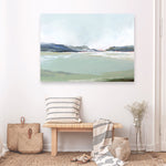 Shop Lakeside View I Canvas Print a painted abstract themed framed canvas wall art print from The Print Emporium artwork collection - Buy Australian made fine art painting style stretched canvas prints for the home and your interior decor space, TPE-PC-EZ972-CA-35X46-NF