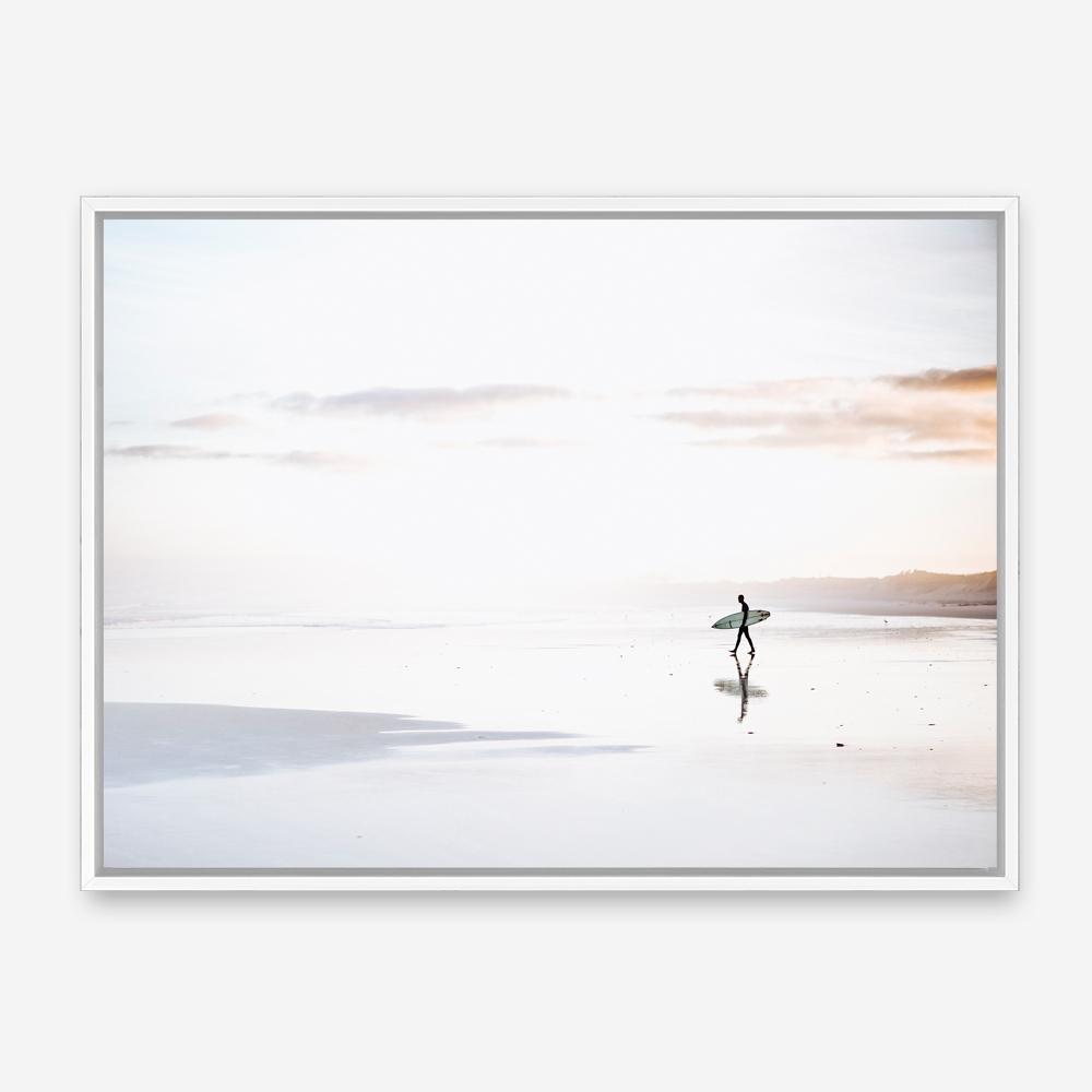 Shop Last Surf Photo Canvas Print a coastal themed photography framed stretched canvas print from The Print Emporium wall artwork collection - Buy Australian made prints for the home and your interior decor space, TPE-1185-CA-35X46-NF