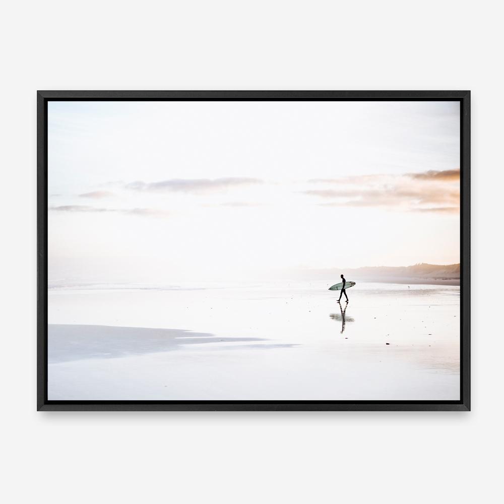 Shop Last Surf Photo Canvas Print a coastal themed photography framed stretched canvas print from The Print Emporium wall artwork collection - Buy Australian made prints for the home and your interior decor space, TPE-1185-CA-35X46-NF