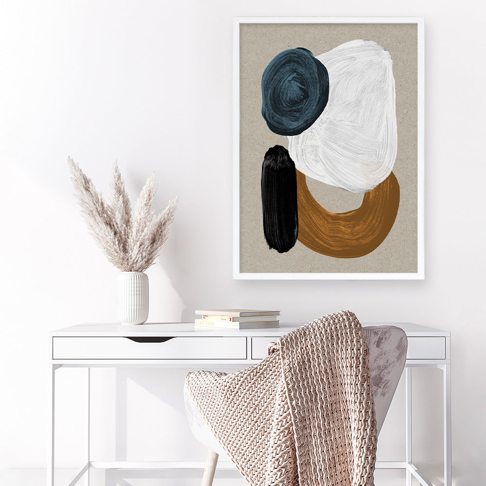 Shop Late In The Afternoon Art Print a painted abstract themed wall art print from The Print Emporium wall artwork collection - Buy Australian made fine art painting style poster and framed prints for the home and your interior decor room, TPE-DH-062-AP