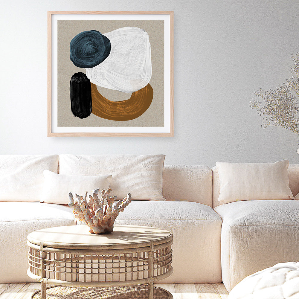 Shop Late In The Afternoon (Square) Art Print a painted abstract themed wall art print from The Print Emporium wall artwork collection - Buy Australian made fine art painting style poster and framed prints for the home and your interior decor room, TPE-DH-287-AP