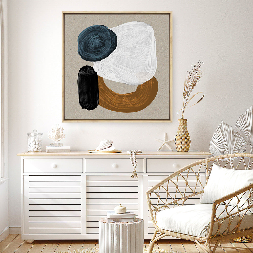 Shop Late In The Afternoon (Square) Canvas Print a painted abstract themed framed canvas wall art print from The Print Emporium artwork collection - Buy Australian made fine art painting style stretched canvas prints for the home and your interior decor space, TPE-DH-287-CA-40X40-NF