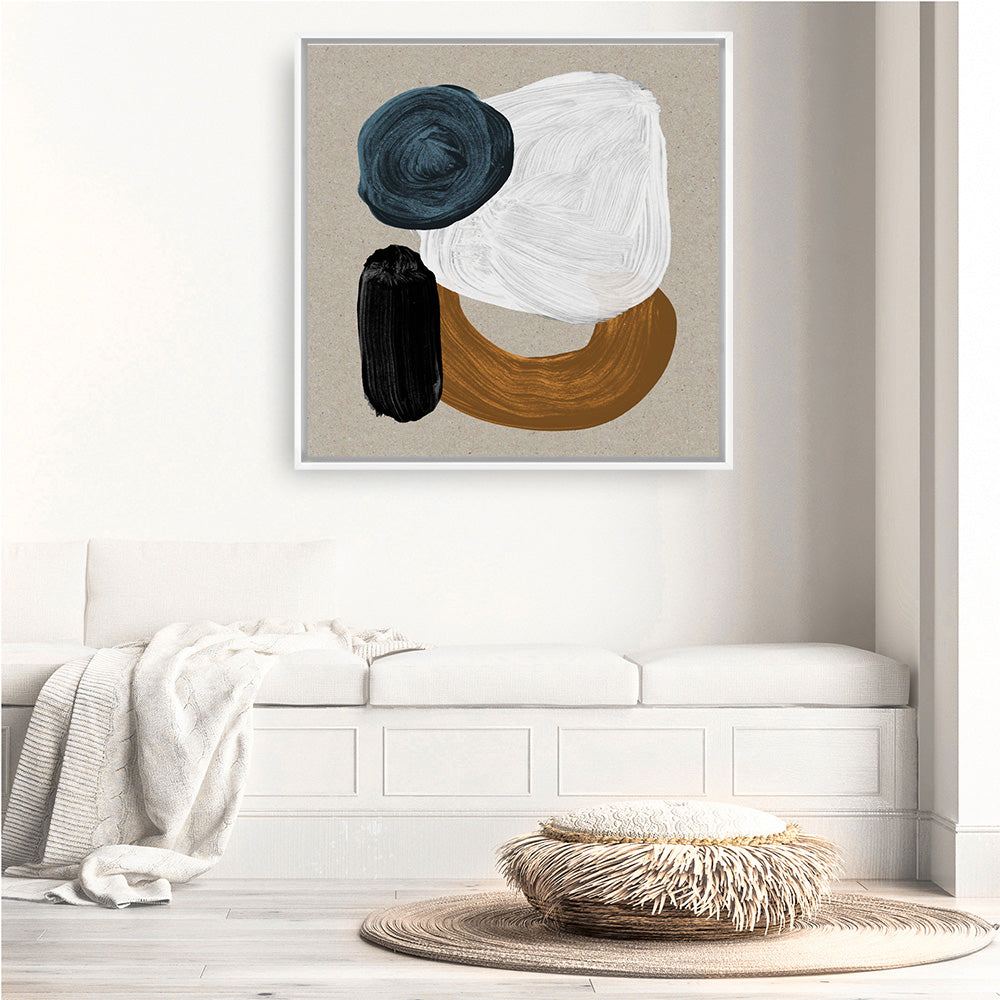 Shop Late In The Afternoon (Square) Canvas Print a painted abstract themed framed canvas wall art print from The Print Emporium artwork collection - Buy Australian made fine art painting style stretched canvas prints for the home and your interior decor space, TPE-DH-287-CA-40X40-NF
