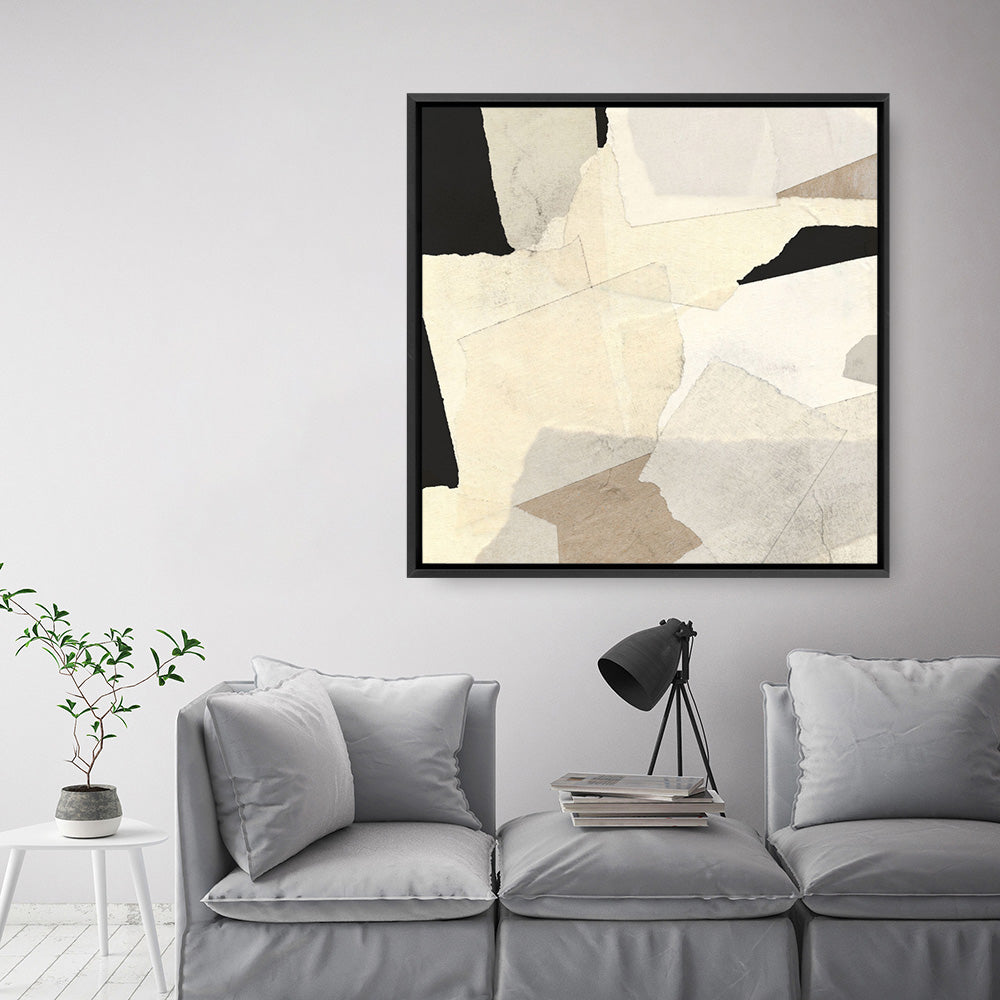 Shop Layered Abstract (Square) Canvas Print a painted abstract themed framed canvas wall art print from The Print Emporium artwork collection - Buy Australian made fine art painting style stretched canvas prints for the home and your interior decor space, TPE-DH-288-CA-40X40-NF