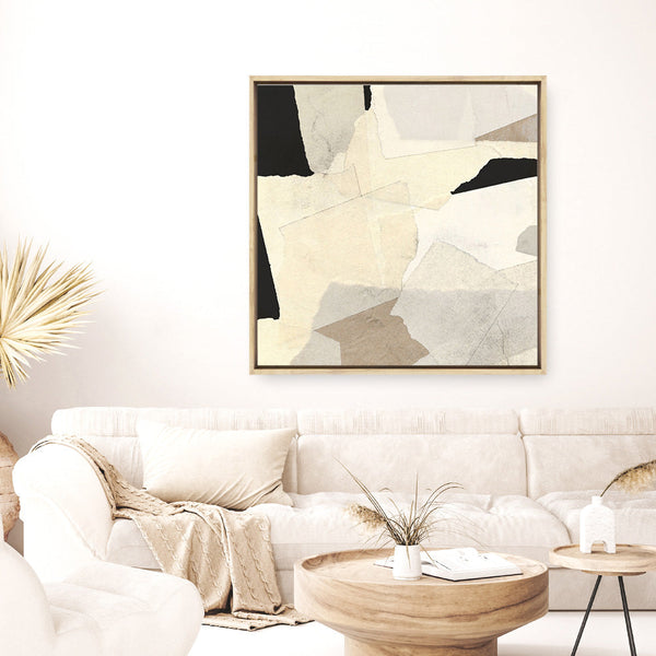Shop Layered Abstract (Square) Canvas Print a painted abstract themed framed canvas wall art print from The Print Emporium artwork collection - Buy Australian made fine art painting style stretched canvas prints for the home and your interior decor space, TPE-DH-288-CA-40X40-NF