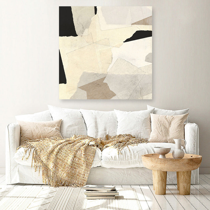 Shop Layered Abstract (Square) Canvas Print a painted abstract themed framed canvas wall art print from The Print Emporium artwork collection - Buy Australian made fine art painting style stretched canvas prints for the home and your interior decor space, TPE-DH-288-CA-40X40-NF