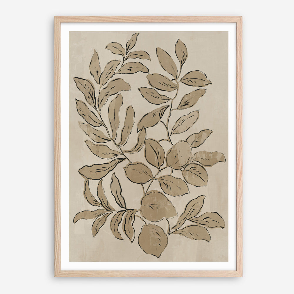 Shop Leaves Sketches I Art Print a painted abstract themed wall art print from The Print Emporium wall artwork collection - Buy Australian made fine art painting style poster and framed prints for the home and your interior decor room, TPE-PC-JN588-AP