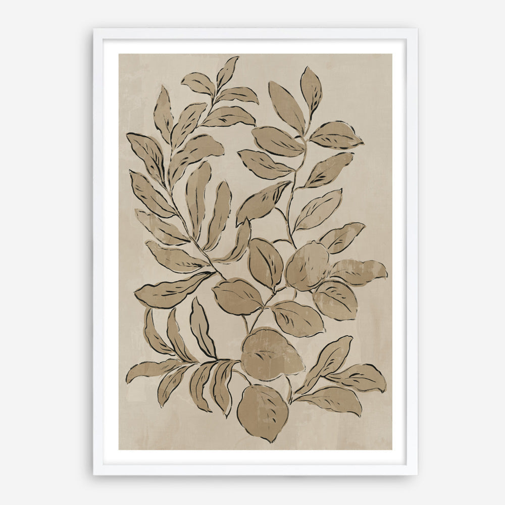 Shop Leaves Sketches I Art Print a painted abstract themed wall art print from The Print Emporium wall artwork collection - Buy Australian made fine art painting style poster and framed prints for the home and your interior decor room, TPE-PC-JN588-AP