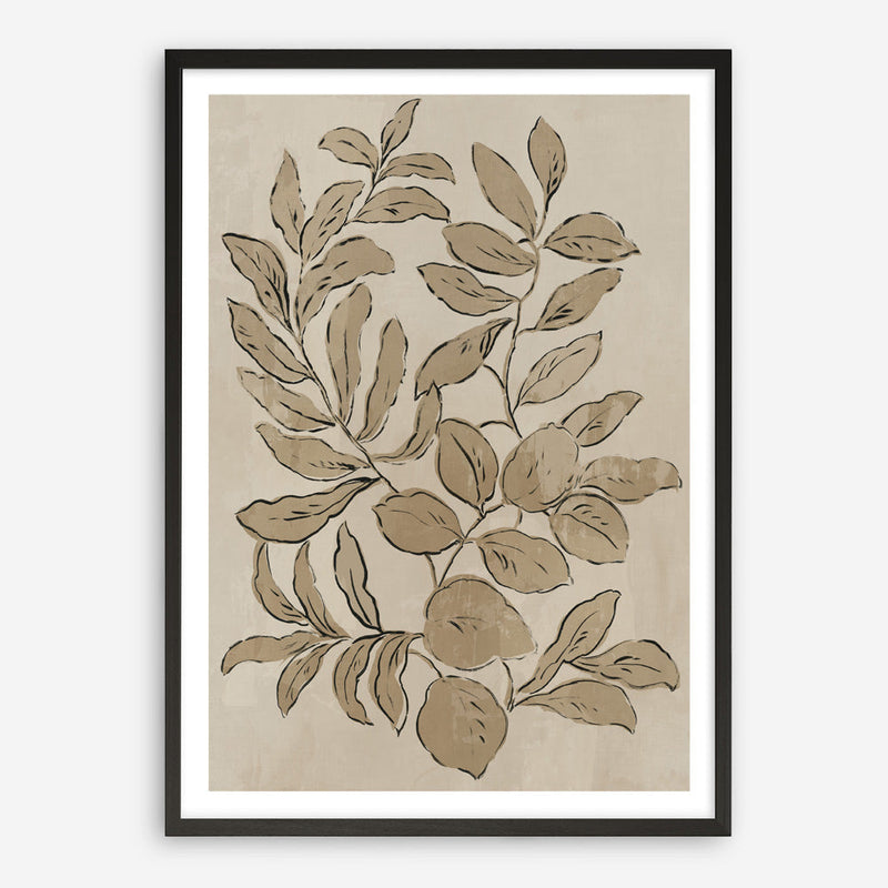 Shop Leaves Sketches I Art Print a painted abstract themed wall art print from The Print Emporium wall artwork collection - Buy Australian made fine art painting style poster and framed prints for the home and your interior decor room, TPE-PC-JN588-AP