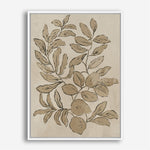 Shop Leaves Sketches I Canvas Print a painted abstract themed framed canvas wall art print from The Print Emporium artwork collection - Buy Australian made fine art painting style stretched canvas prints for the home and your interior decor space, TPE-PC-JN588-CA-35X46-NF