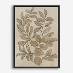Shop Leaves Sketches I Canvas Print a painted abstract themed framed canvas wall art print from The Print Emporium artwork collection - Buy Australian made fine art painting style stretched canvas prints for the home and your interior decor space, TPE-PC-JN588-CA-35X46-NF