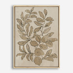 Shop Leaves Sketches I Canvas Print a painted abstract themed framed canvas wall art print from The Print Emporium artwork collection - Buy Australian made fine art painting style stretched canvas prints for the home and your interior decor space, TPE-PC-JN588-CA-35X46-NF