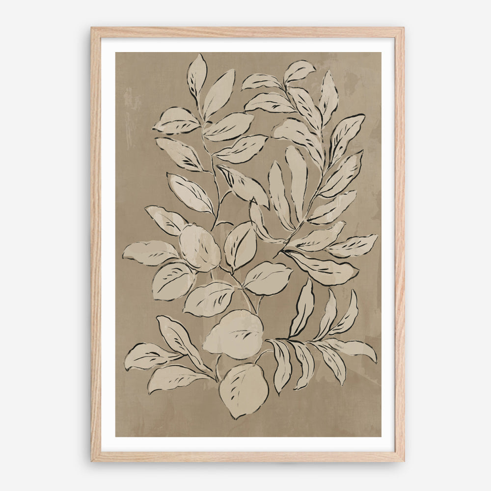 Shop Leaves Sketches II Art Print a painted abstract themed wall art print from The Print Emporium wall artwork collection - Buy Australian made fine art painting style poster and framed prints for the home and your interior decor room, TPE-PC-JN589-AP