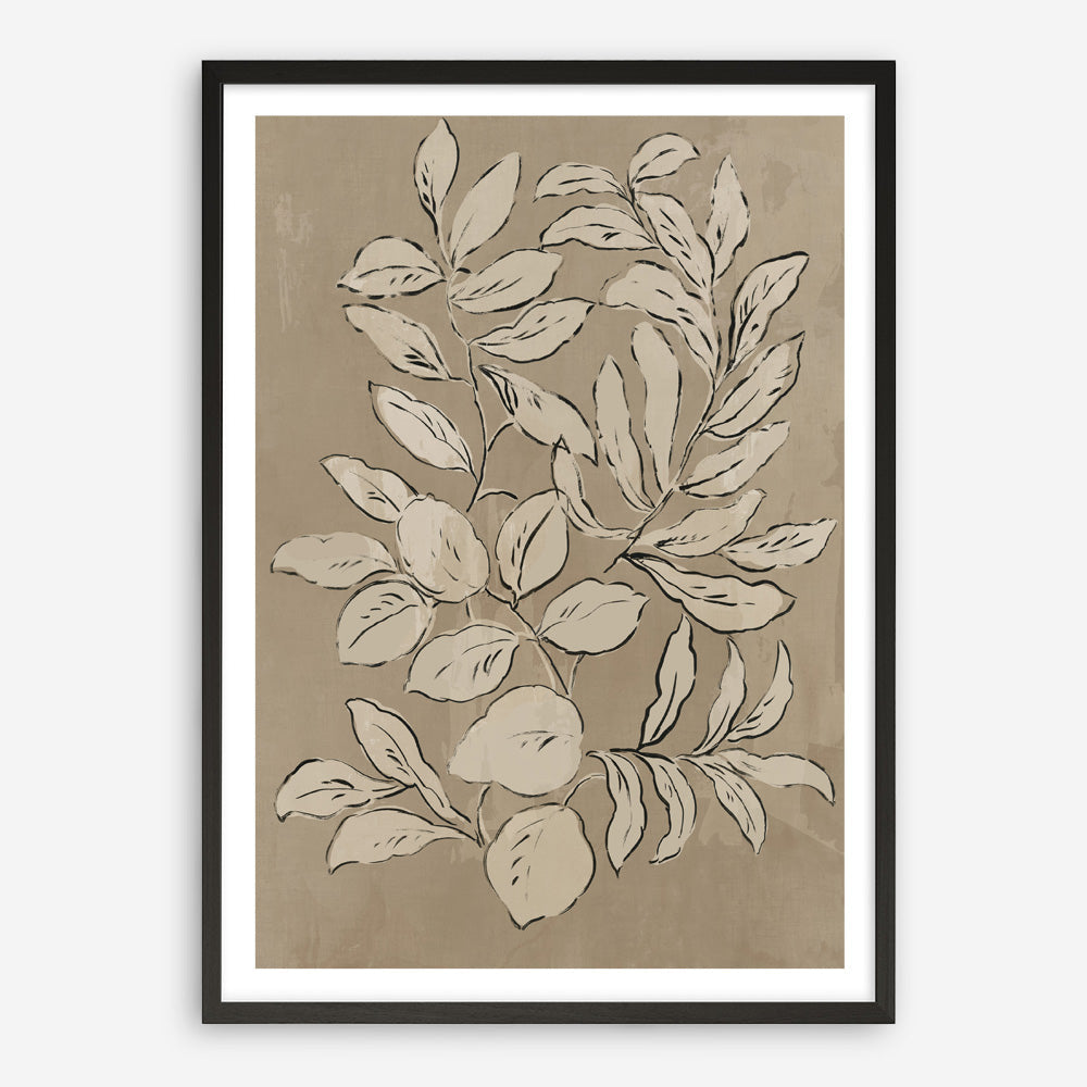 Shop Leaves Sketches II Art Print a painted abstract themed wall art print from The Print Emporium wall artwork collection - Buy Australian made fine art painting style poster and framed prints for the home and your interior decor room, TPE-PC-JN589-AP