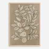 Shop Leaves Sketches II Art Print a painted abstract themed wall art print from The Print Emporium wall artwork collection - Buy Australian made fine art painting style poster and framed prints for the home and your interior decor room, TPE-PC-JN589-AP