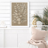 Shop Leaves Sketches II Art Print a painted abstract themed wall art print from The Print Emporium wall artwork collection - Buy Australian made fine art painting style poster and framed prints for the home and your interior decor room, TPE-PC-JN589-AP