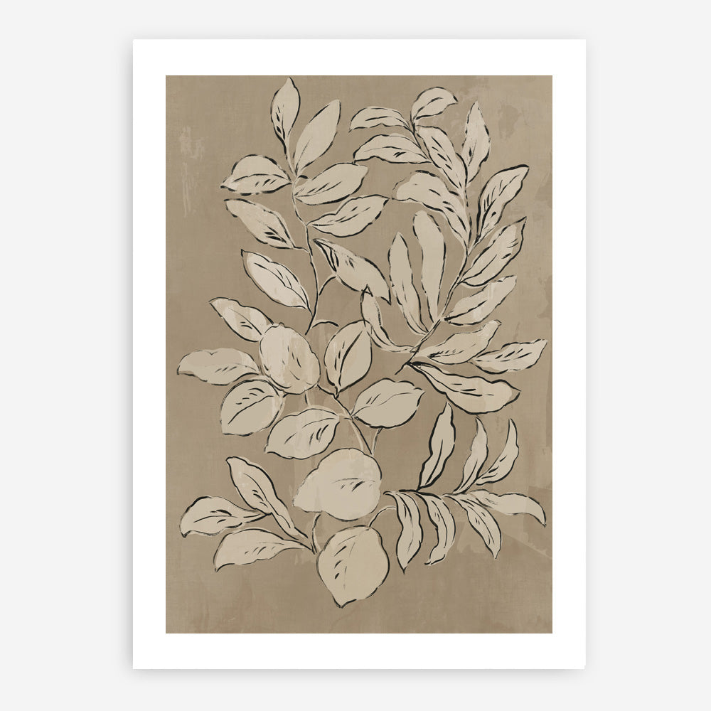 Shop Leaves Sketches II Art Print a painted abstract themed wall art print from The Print Emporium wall artwork collection - Buy Australian made fine art painting style poster and framed prints for the home and your interior decor room, TPE-PC-JN589-AP