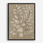Shop Leaves Sketches II Canvas Print a painted abstract themed framed canvas wall art print from The Print Emporium artwork collection - Buy Australian made fine art painting style stretched canvas prints for the home and your interior decor space, TPE-PC-JN589-CA-35X46-NF