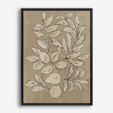 Shop Leaves Sketches II Canvas Print a painted abstract themed framed canvas wall art print from The Print Emporium artwork collection - Buy Australian made fine art painting style stretched canvas prints for the home and your interior decor space, TPE-PC-JN589-CA-35X46-NF