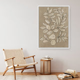 Shop Leaves Sketches II Canvas Print a painted abstract themed framed canvas wall art print from The Print Emporium artwork collection - Buy Australian made fine art painting style stretched canvas prints for the home and your interior decor space, TPE-PC-JN589-CA-35X46-NF