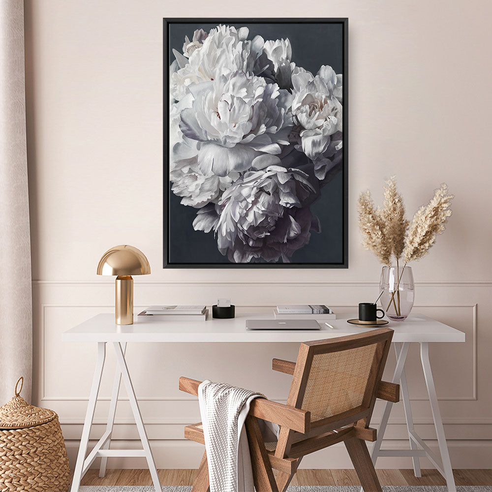 Shop Les Fleurs Canvas Print a floral themed painted framed canvas wall art print from The Print Emporium artwork collection - Buy Australian made fine art painting style stretched canvas prints for the home and your interior decor space, TPE-329-CA-35X46-NF