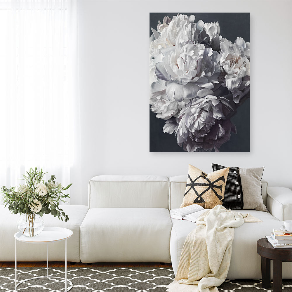 Shop Les Fleurs Canvas Print a floral themed painted framed canvas wall art print from The Print Emporium artwork collection - Buy Australian made fine art painting style stretched canvas prints for the home and your interior decor space, TPE-329-CA-35X46-NF