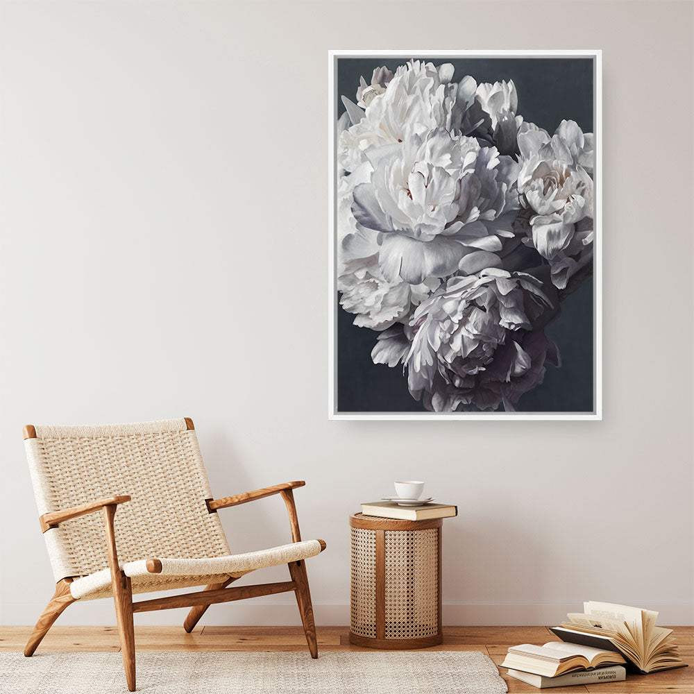 Shop Les Fleurs Canvas Print a floral themed painted framed canvas wall art print from The Print Emporium artwork collection - Buy Australian made fine art painting style stretched canvas prints for the home and your interior decor space, TPE-329-CA-35X46-NF