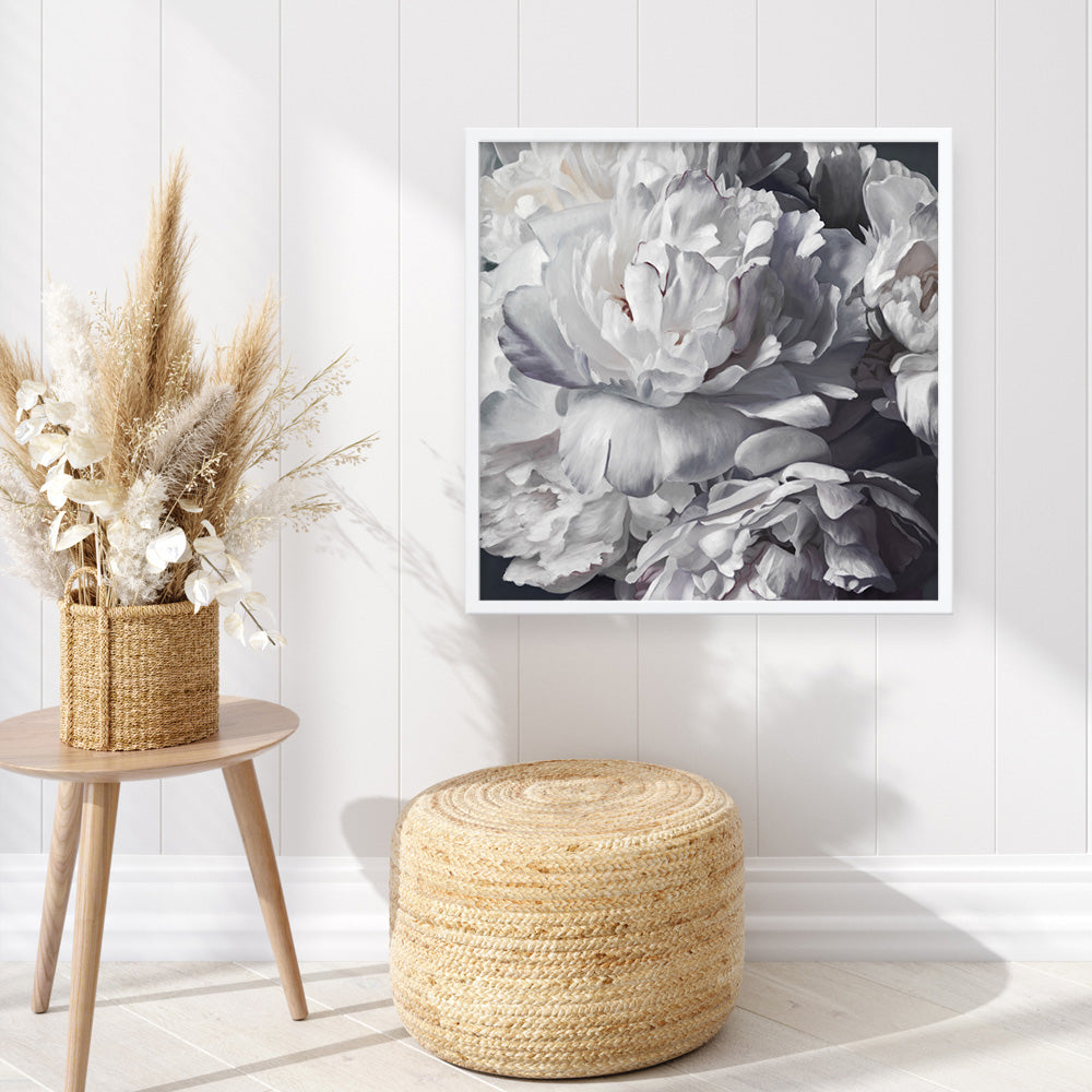Shop Les Fleurs (Square) Art Print a floral themed painted wall art print from The Print Emporium wall artwork collection - Buy Australian made fine art painting style poster and framed prints for the home and your interior decor room, TPE-369-AP