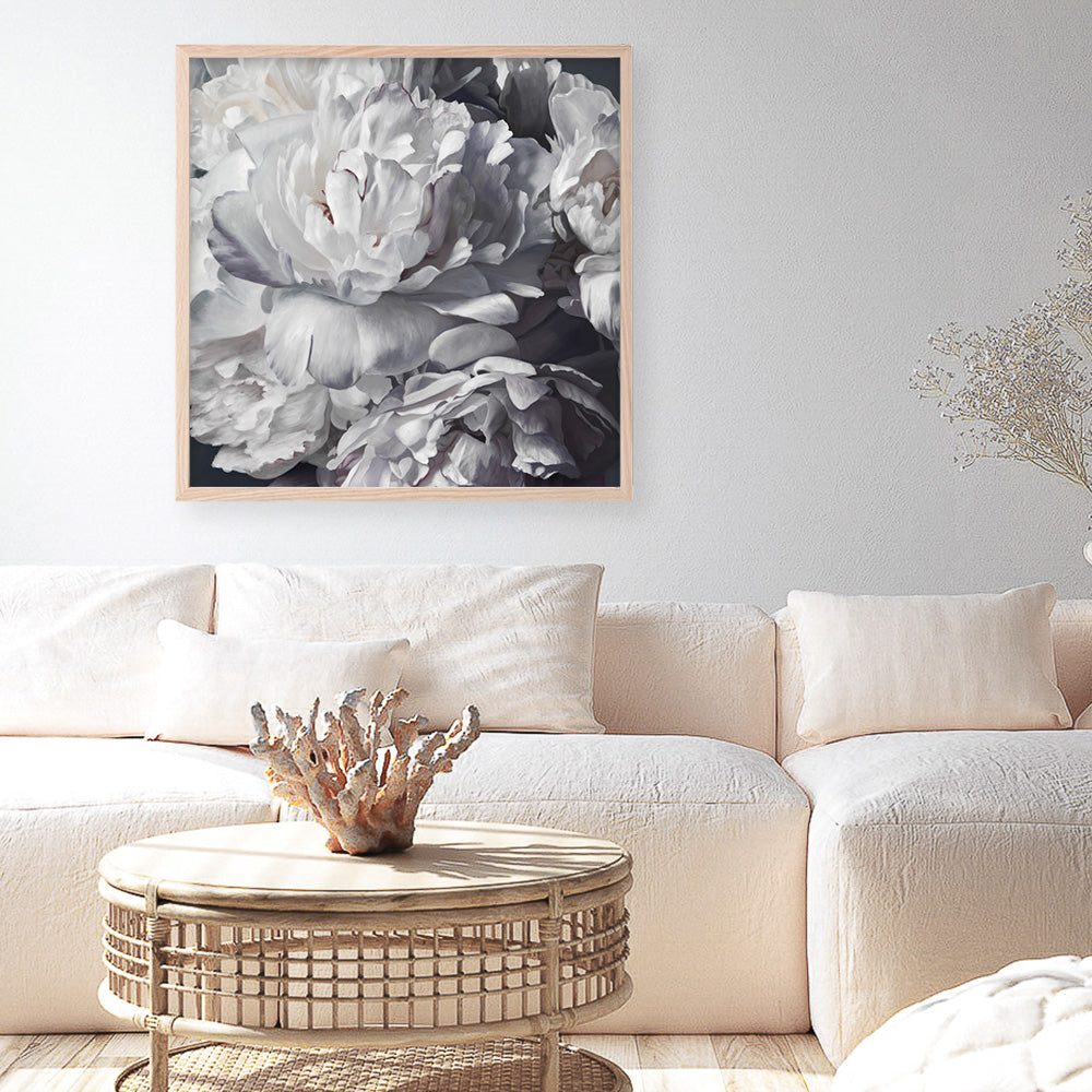 Shop Les Fleurs (Square) Art Print a floral themed painted wall art print from The Print Emporium wall artwork collection - Buy Australian made fine art painting style poster and framed prints for the home and your interior decor room, TPE-369-AP