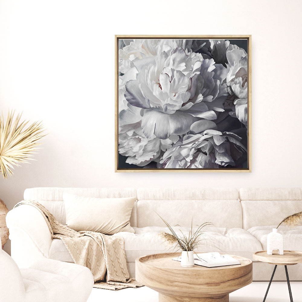 Shop Les Fleurs (Square) Canvas Print a floral themed painted framed canvas wall art print from The Print Emporium artwork collection - Buy Australian made fine art painting style stretched canvas prints for the home and your interior decor space, TPE-369-CA-40X40-NF