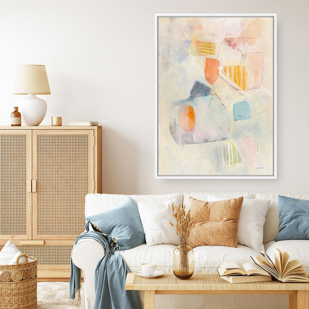 Shop Let Them Eat Cake Canvas Print a painted abstract themed framed canvas wall art print from The Print Emporium artwork collection - Buy Australian made fine art painting style stretched canvas prints for the home and your interior decor space, TPE-WA-36358-CA-35X46-NF