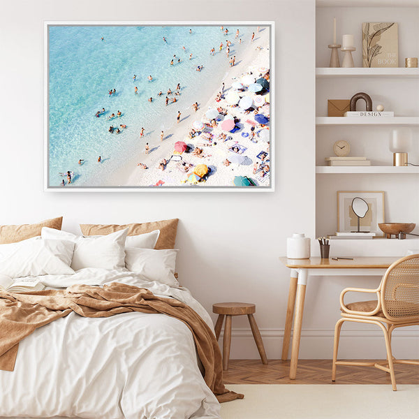 Shop Life At The Beach Photo Canvas Print a coastal themed photography framed stretched canvas print from The Print Emporium wall artwork collection - Buy Australian made prints for the home and your interior decor space, TPE-1252-CA-35X46-NF